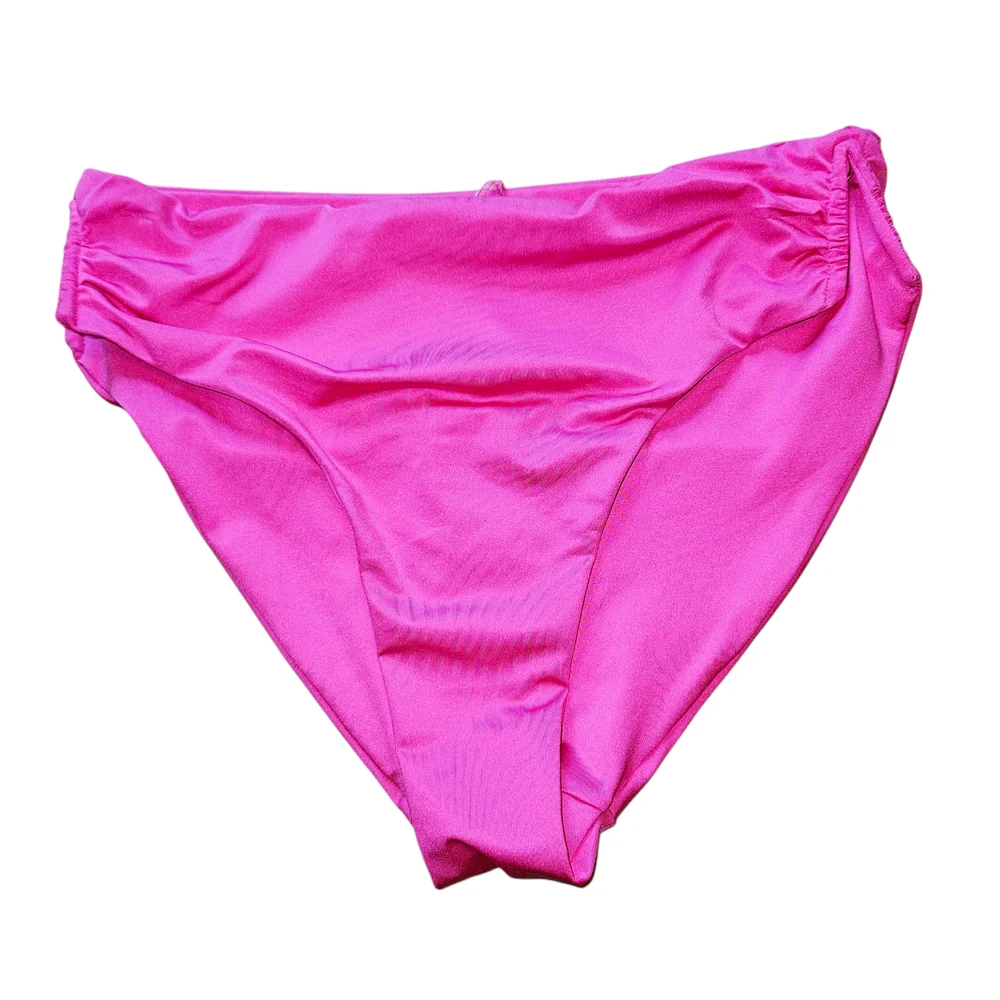 Trina Turk Monaco Solid High Waist Bottom Pink Size 4 - Picture 8 of 16